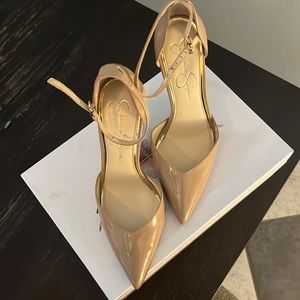 Jessica Simpson Patent Nude Heels